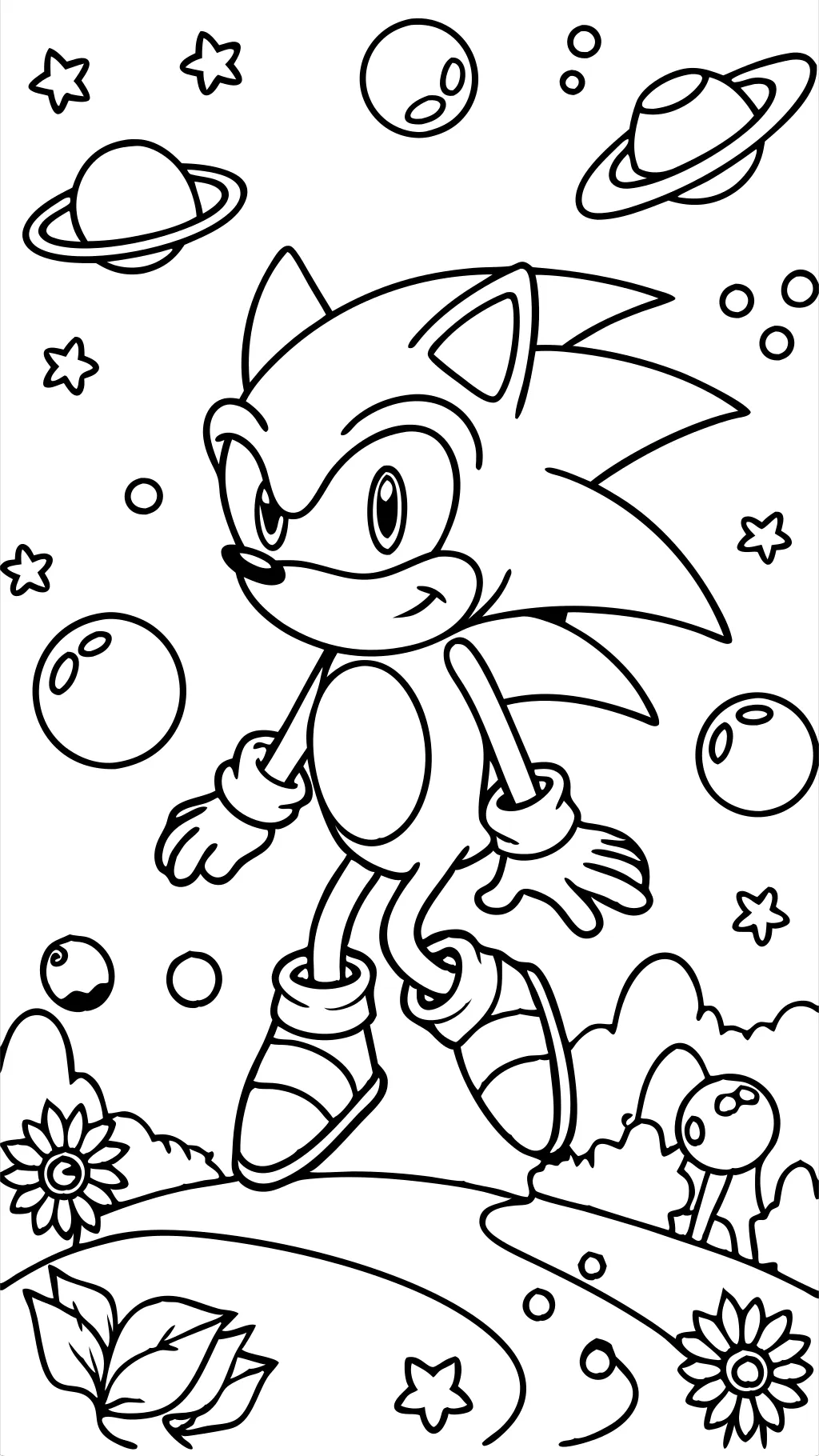 shin sonic coloring pages